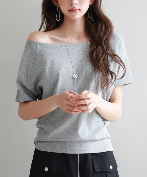 SAISON DE PAPILLON（セゾンドパピヨン） tシャツ 半袖 2wayラグラン