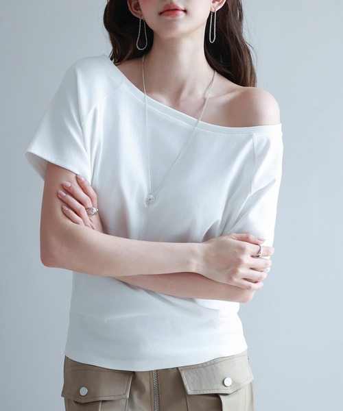 SAISON DE PAPILLON（セゾンドパピヨン） tシャツ 半袖 2wayラグラン