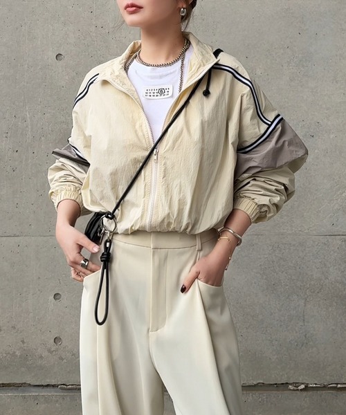 ブルゾン ジャンバー track jacket / 配色ライントラックジャケット