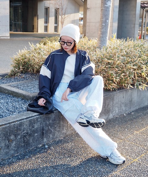 ブルゾン ジャンバー track jacket / 配色ライントラックジャケット
