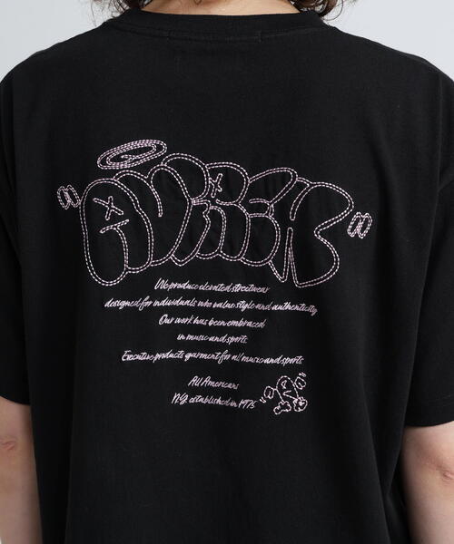 tシャツ GRAFFITI AVIREX T-SHIRT/グラフィティーTシャツ レディース AVIREX tシャツ 「直営店限定」GRAFFITI EMB T-SHIRT/グラフィ