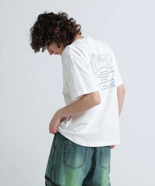 AVIREX tシャツ 「直営店限定」GRAFFITI EMB T-SHIRT/グラフィ