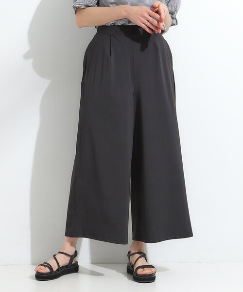 レディースガウチョパンツ SHOO・LA・RUE パンツ 「S-LL/ひんやり」さらさらストレッチ
