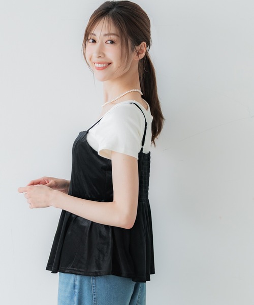 coca（コカ） キャミソール ベロアビスチェ : ZOZOTOWN Yahoo!店