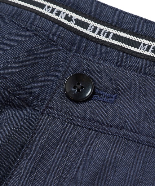 MEN'S BIGI（メンズビギ） スラックス シャドーヘリンボーンストレッチ
