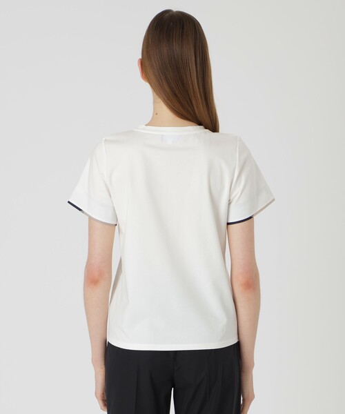BLUE LABEL CRESTBRIDGE コットンスムースTシャツ BLUE LABEL CRESTBRIDGE（ブルーレーベルクレストブリッジ）の