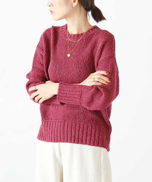 「VERMEIL par iena」 長袖ニット FREE ピンク レディース