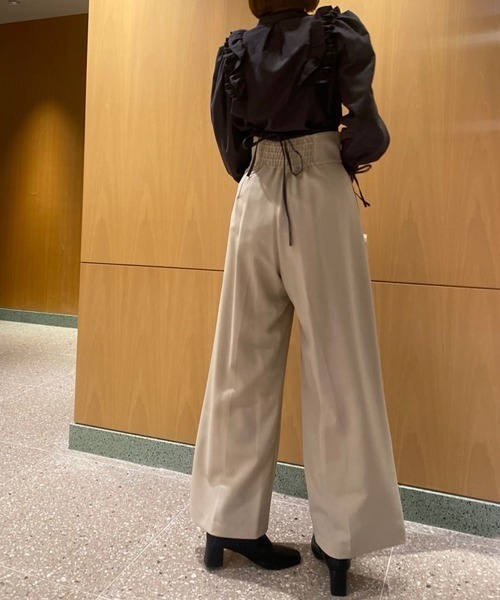 SNIDEL イージーストレートパンツ レディース ベージュ 合成皮革 SNIDEL 「SNIDEL」 パンツ 1 ベージュ レディース : ZOZOTOWN