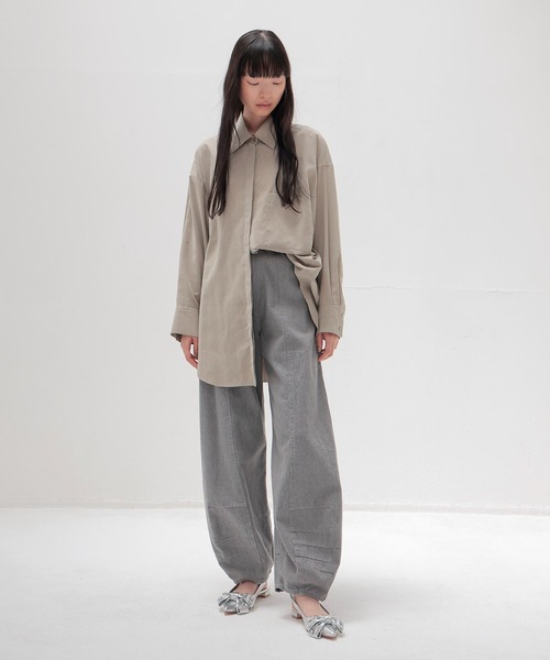 ラドロー　グレー ワイドデニムパンツ DRESSLAVE（ドレスレイブ） ワイドパンツ ジーンズ デニム デニム