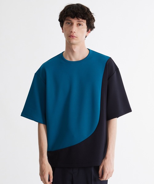 「UNITED TOKYO」 半袖Tシャツ 2 ブルー メンズ