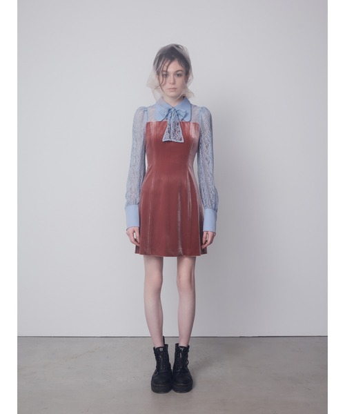 新品タグ付き FRAY I.D ラインアートプリントワンピース サイズM 白 i