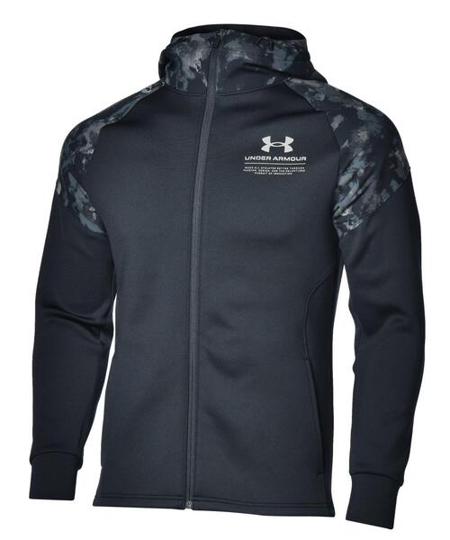 アンダーアーマー・ジップアップ・ブラック・Mサイズ UNDER ARMOUR 「UNDER ARMOUR」 ジップアップパーカー M