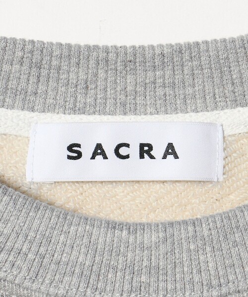 トレーナー スウェット 「SACRA」クロップド スウェット レディース SACRA（ファッション） トレーナー スウェット 「SACRA