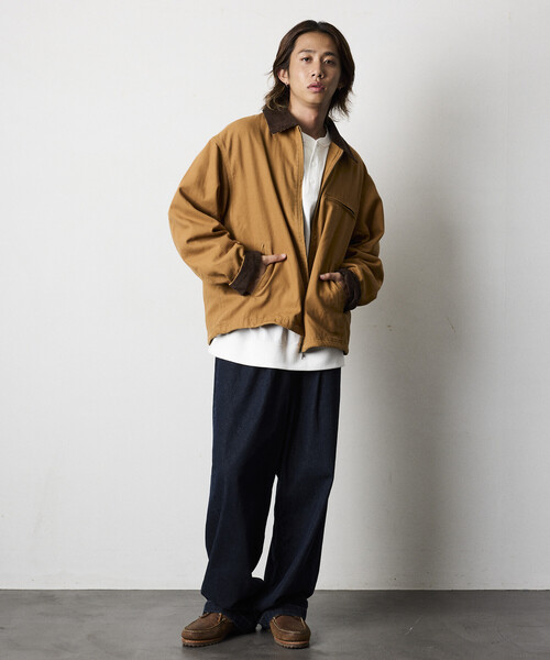 こんちくさま限定アウター 門倉太久斗/22世紀ジェダイ printed jacket grey / TXA-TENGA by