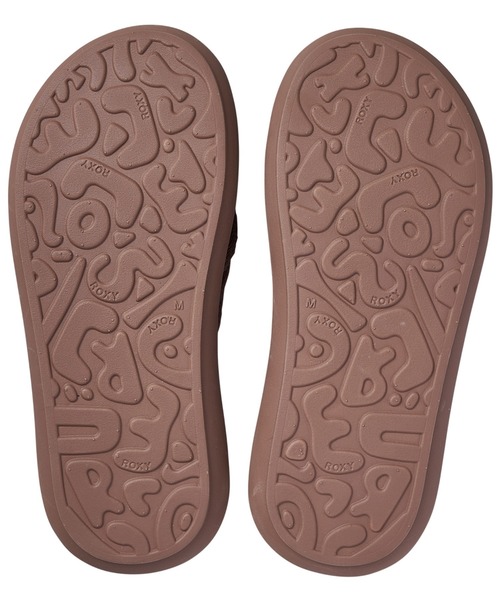 「ROXY」 フラットサンダル SMALL ブラウン レディース_画像3