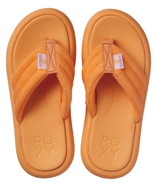 「ROXY」 フラットサンダル SMALL ブラウン レディース_画像8