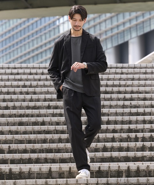 SPU（スプ） セットアップ 「防シワ」シングルテーラード＆イージー