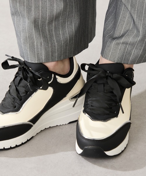 オリエンタルトラフィック（ORiental TRaffic）/【25秋冬新作】ヒールアップ2wayシューレーススニーカー/OT3775 ORiental TRaffic（オリエンタルトラフィック） スニーカー 2025秋冬