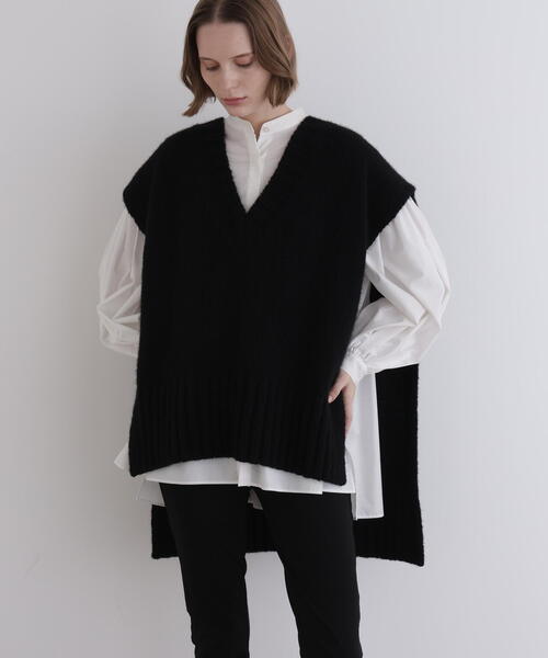 LE PHIL（ル フィル） ベスト ジレ Vネックニットジレ レディース