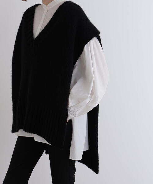 LE PHIL（ル フィル） ベスト ジレ Vネックニットジレ レディース