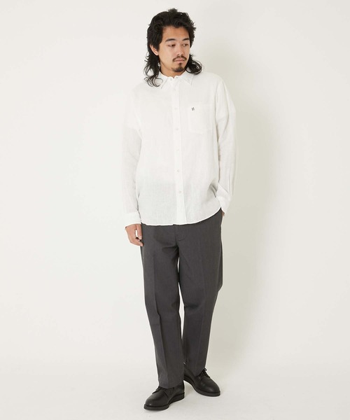 「HOLLYWOOD RANCH MARKET」 長袖シャツ X-LARGE ブラック メンズ_画像2