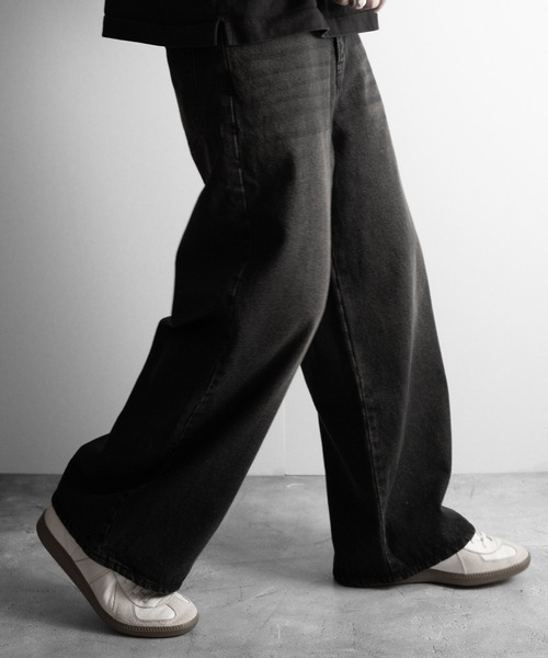 RUUBON ジーンズ 「RUUBON」vintage washed straight denim pants