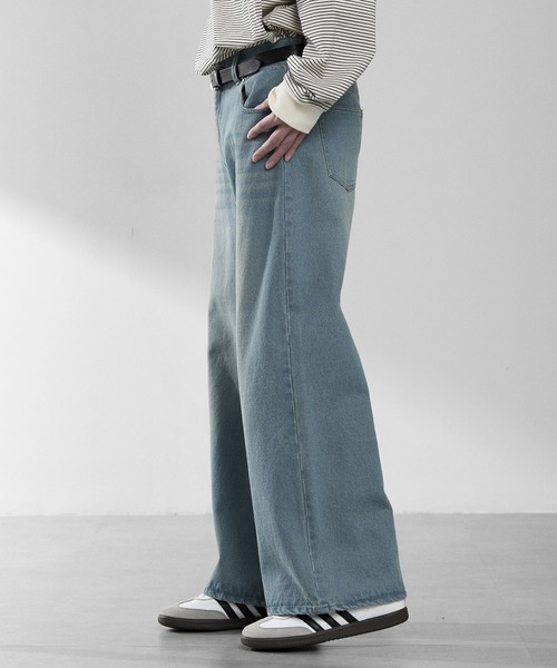 RUUBON ワイドパンツ ジーンズ メンズ レディース : ZOZOTOWN Yahoo!店