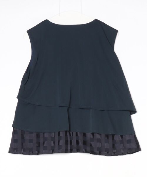「SONIA RYKIEL」 ノースリーブブラウス 40 ネイビー レディース_画像2