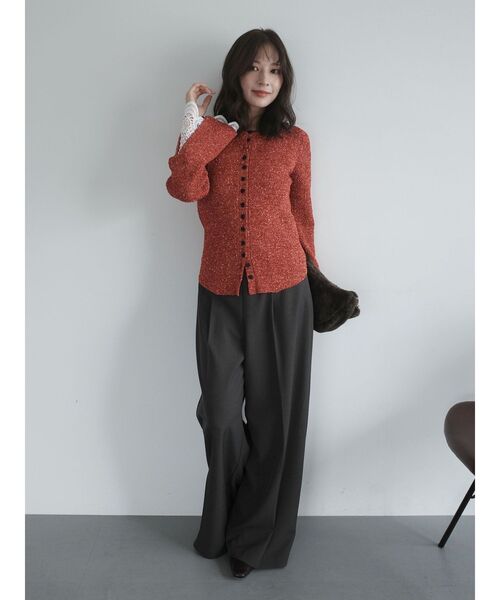 LAGUNAMOON（ラグナムーン） ニット セーター レーススリーブニット