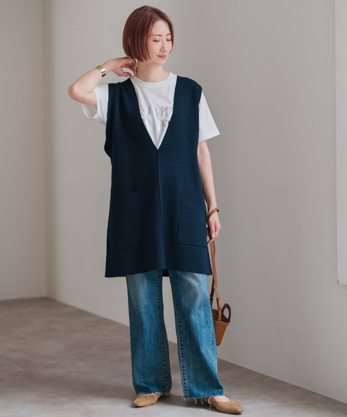 「Spick & Span」 半袖Tシャツ FREE シルバー レディース_画像4