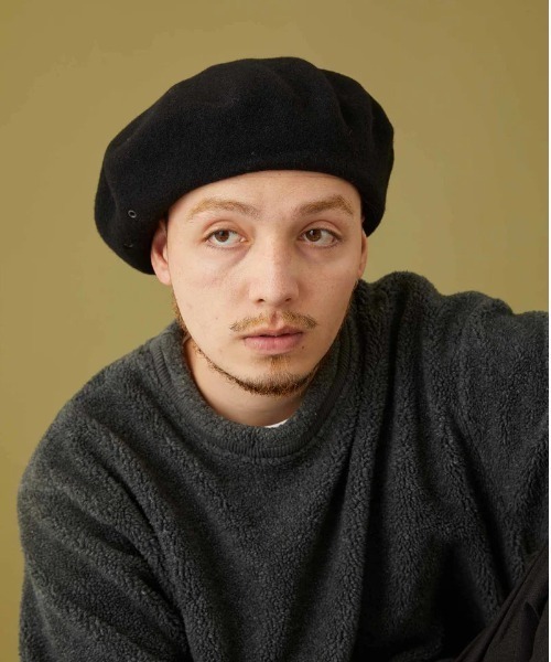 CPH別注 BERET / VINTAGE TWILL / BLACK C-PLUS HEAD WEARS 帽子 ベレー帽 メンズ CPH/シーピーエイチ/BERET