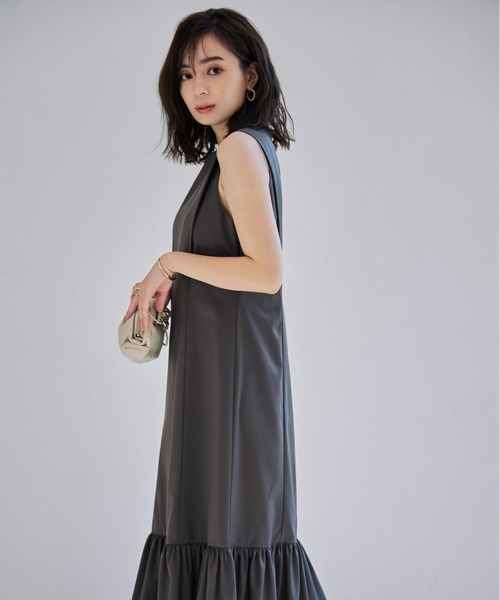 「anuans」 ノースリーブワンピース SMALL ブラウン レディース_画像5