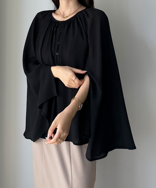 「Louere」 長袖ブラウス SMALL アイボリー レディース_画像8