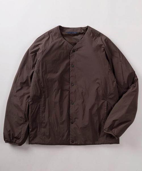 ジャケット ノーカラージャケット 「71」ナイロン 中綿 ノーカラー