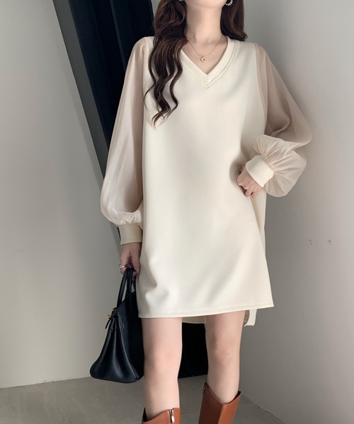 「emi+」 長袖カットソー M ブラック レディース_画像4