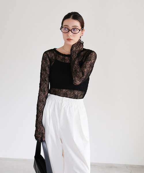 select MOCA（セレクトモカ） 長袖カットソー FREE グレイッシュ