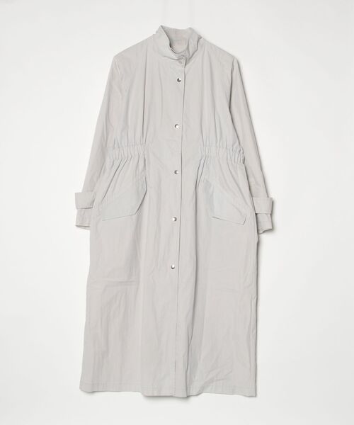 H BEAUTY&YOUTH エイチ ビューティーアンドユース 日本製 ネップコットンノーカラーコート 1625-260-4223 M IVORY Aライン アウター【中古】【H BEAUTY&YOUTH】 H BEAUTY&YOUTH エイチ ビューティーアンドユース 日本製 ネップ