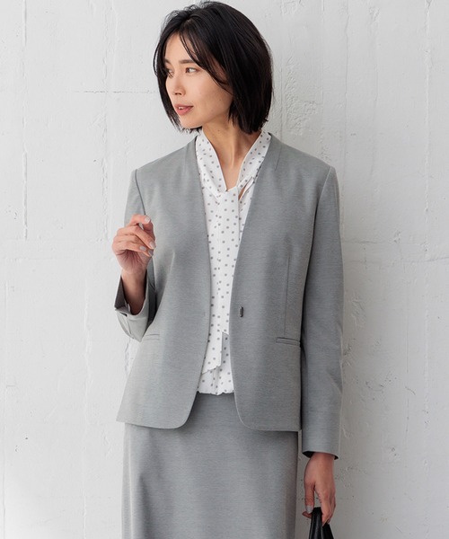 23区（ニジュウサンク） ジャケット 32 グレー レディース : ZOZOTOWN