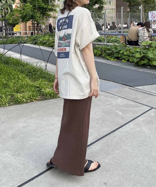 「DISCOAT」 半袖Tシャツ FREE ネイビー レディース_画像5