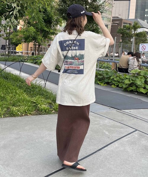 「DISCOAT」 半袖Tシャツ FREE ネイビー レディース_画像6