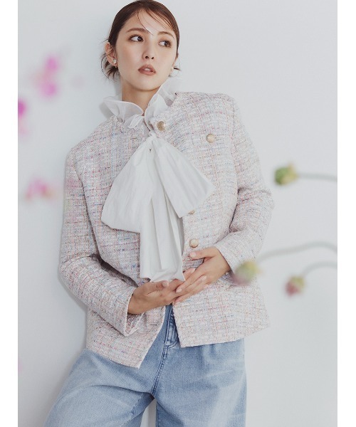 CELFORD（セルフォード） ツイードジャケット 36 ピンク レディース