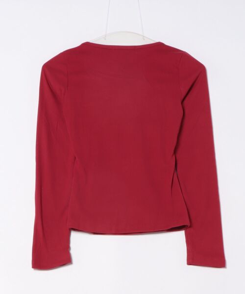 tシャツ Nia(ニア)/リボンデザイン クロップド長袖カットソー