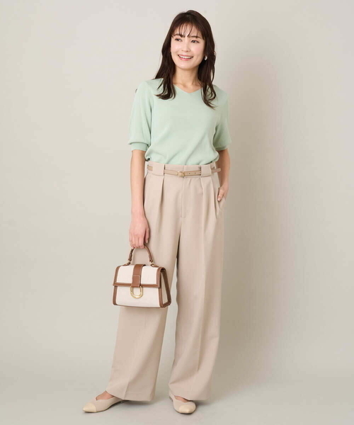 「a.v.v」 パンツ 38 ネイビー レディース_画像3