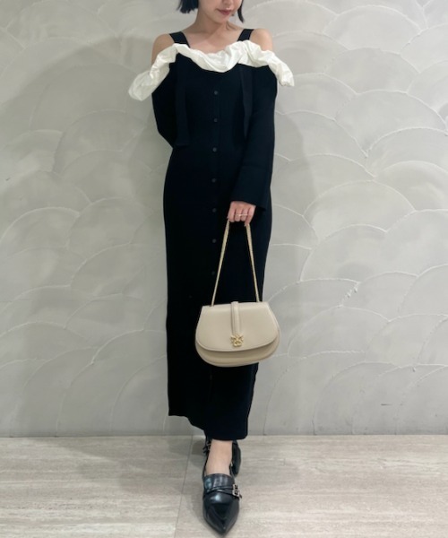 SNIDEL（スナイデル） ニットワンピース FREE ブラック レディース  