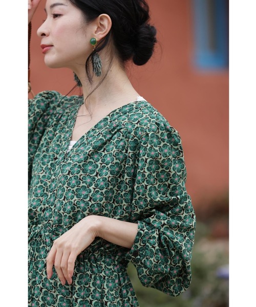 「CAWAII」 長袖ワンピース FREE グリーン レディース_画像9