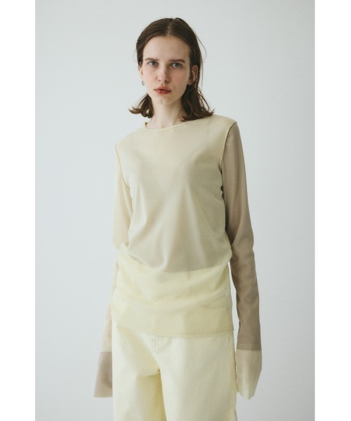 HeRIN.CYE Bi color mesh inner tops バイカラーメッシュインナー