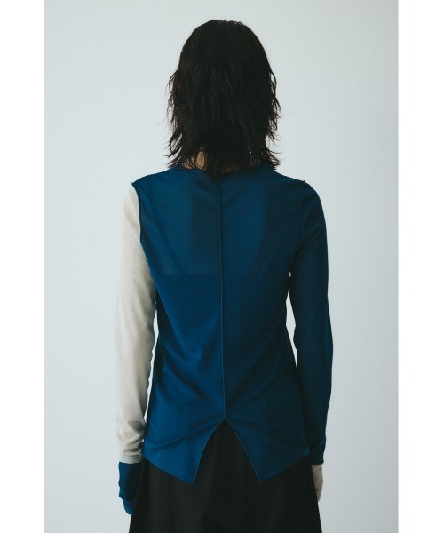 HeRIN.CYE Bi color mesh inner tops バイカラーメッシュインナー