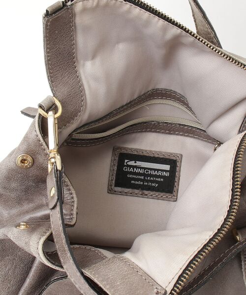 「GIANNI CHIARINI」 2WAYバッグ - グレー レディース_画像4