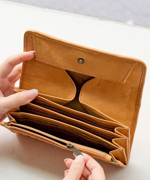 大容量☆14800円☆やわらか牛革 かぶせ 長財布 たくさん入れたい方！ 牛革コイン仕分かぶせ長財布 通販【ニッセン】