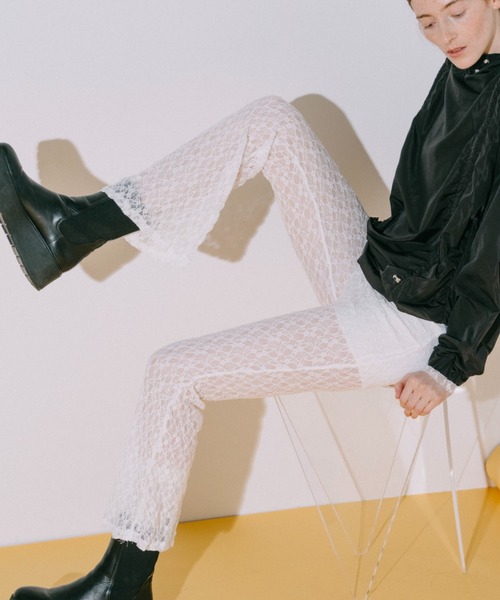 「duei」 ブーツカットパンツ FREE ブラック レディース_画像6